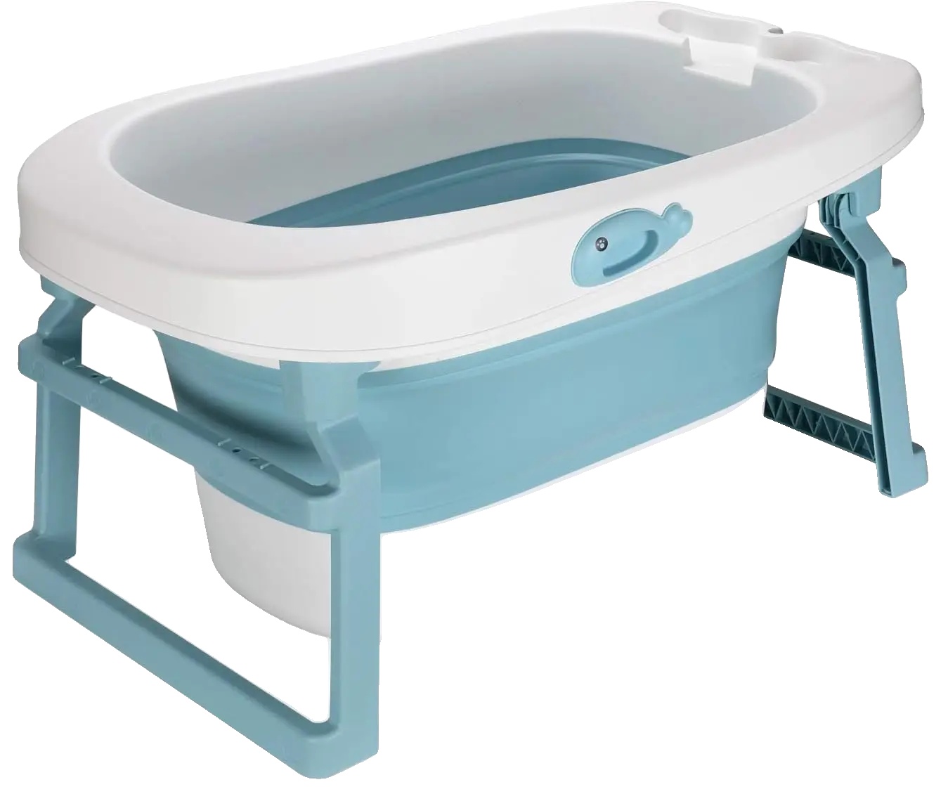 Babybadewanne, Faltbares Design, Rutschfeste Eigenschaften, Blau