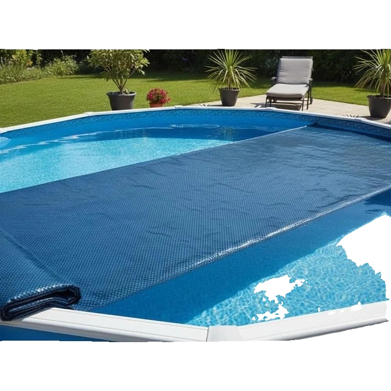 Solar-poolabdeckung, Langlebiges Pe-material, Energieeffiziente Isolierung, Blau
