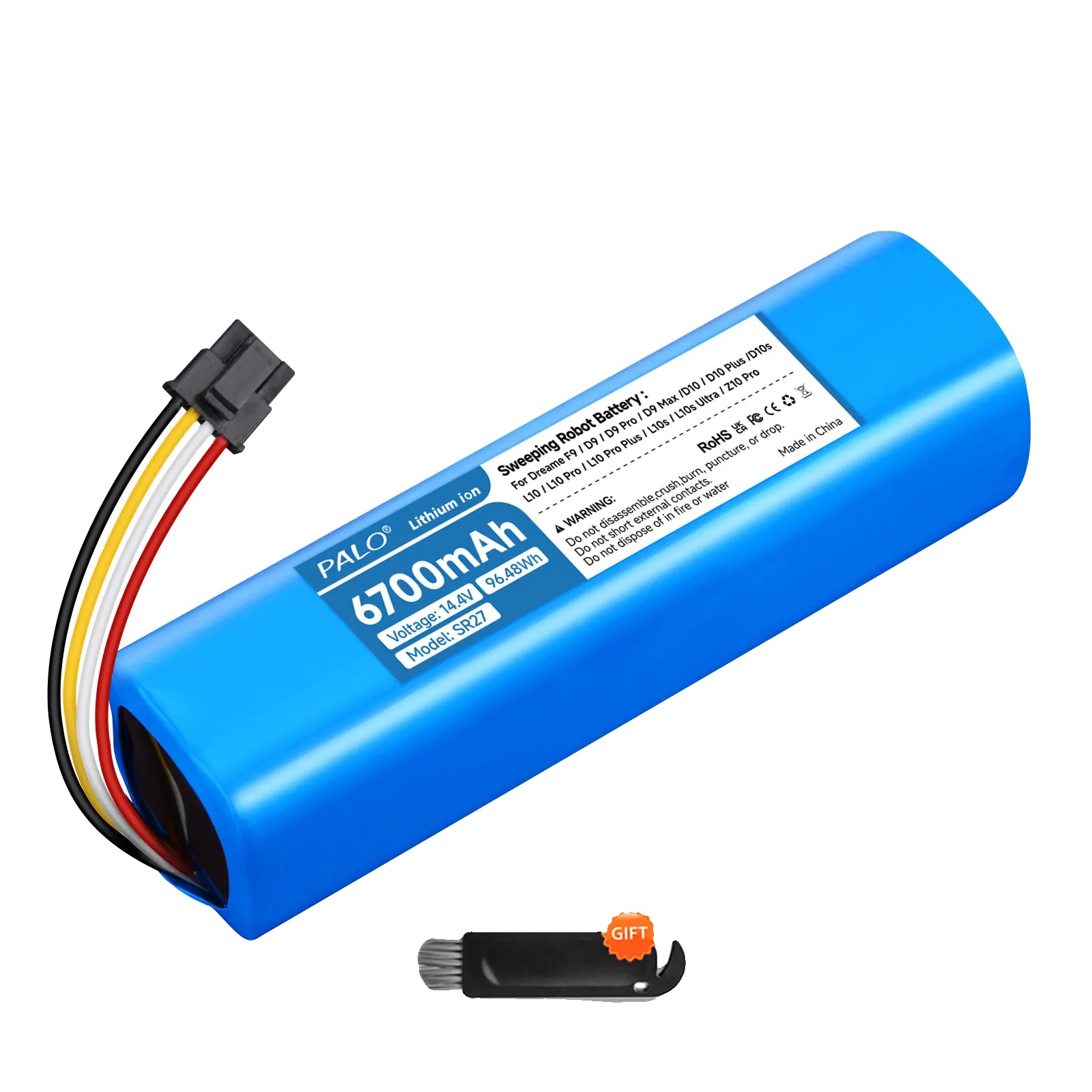Ersatzbatterie Für Robotersauger, 6700mah Kapazität, Zuverlässige Energiequelle, 1pc Batterie