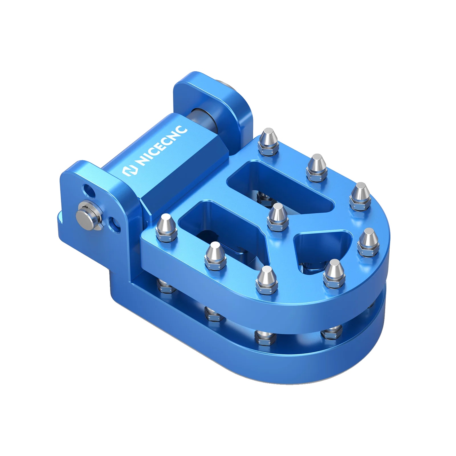 Fußbremsenpedalverlängerung, Verstellbare Doppelposition, Rutschfeste Oberfläche, Blau