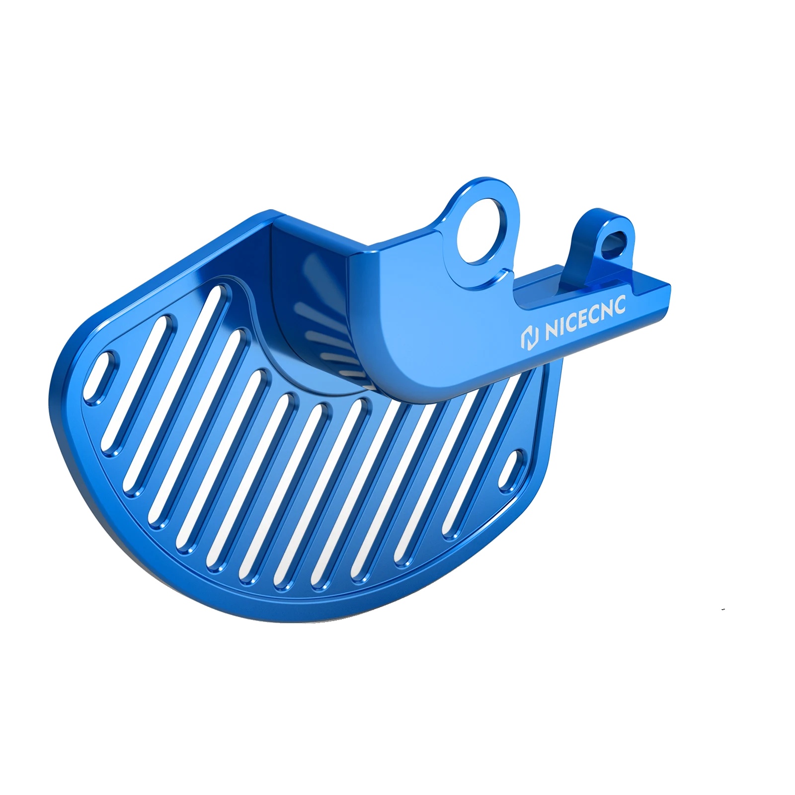 Bremsscheibenschutz, Leichtes Aluminium, Cnc-bearbeitete Präzision, Blaue Vorderseite