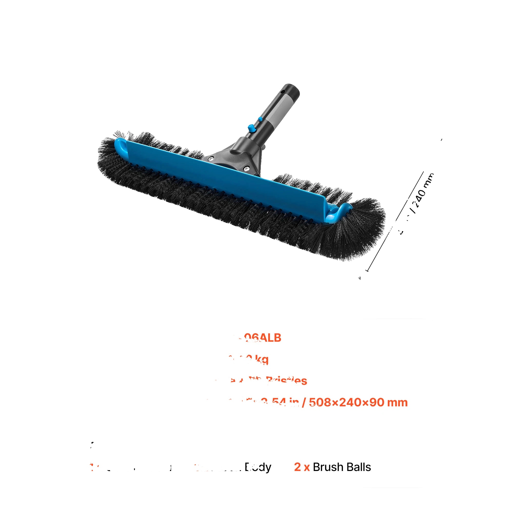 Poolstange, Teleskopisches Design, Leicht Und Langlebig, 1stück 0-5ft 15-20in