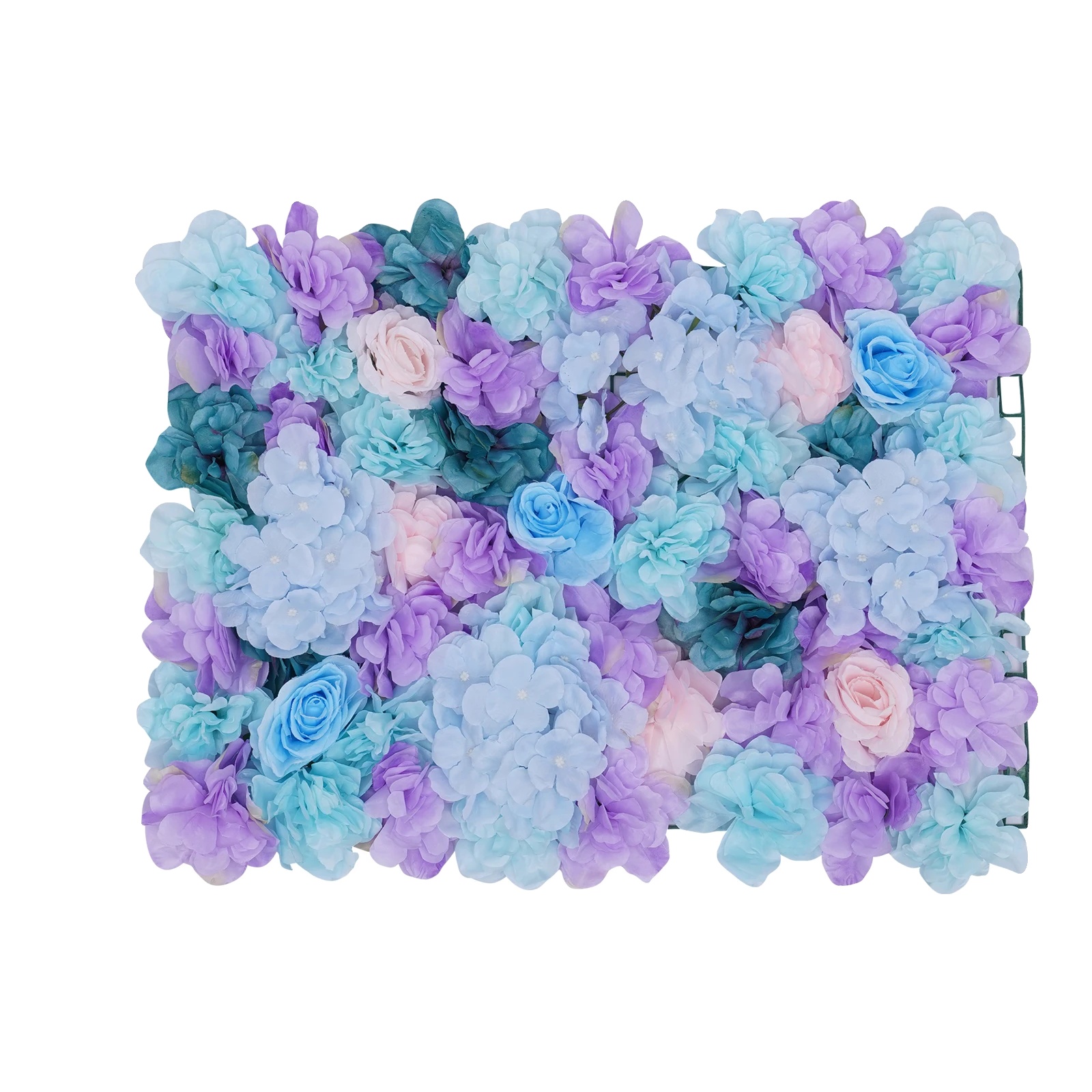 Künstliche Blumenwandpaneele, Elegante Dekorationen Für Veranstaltungen, Langlebiges Design, Blau