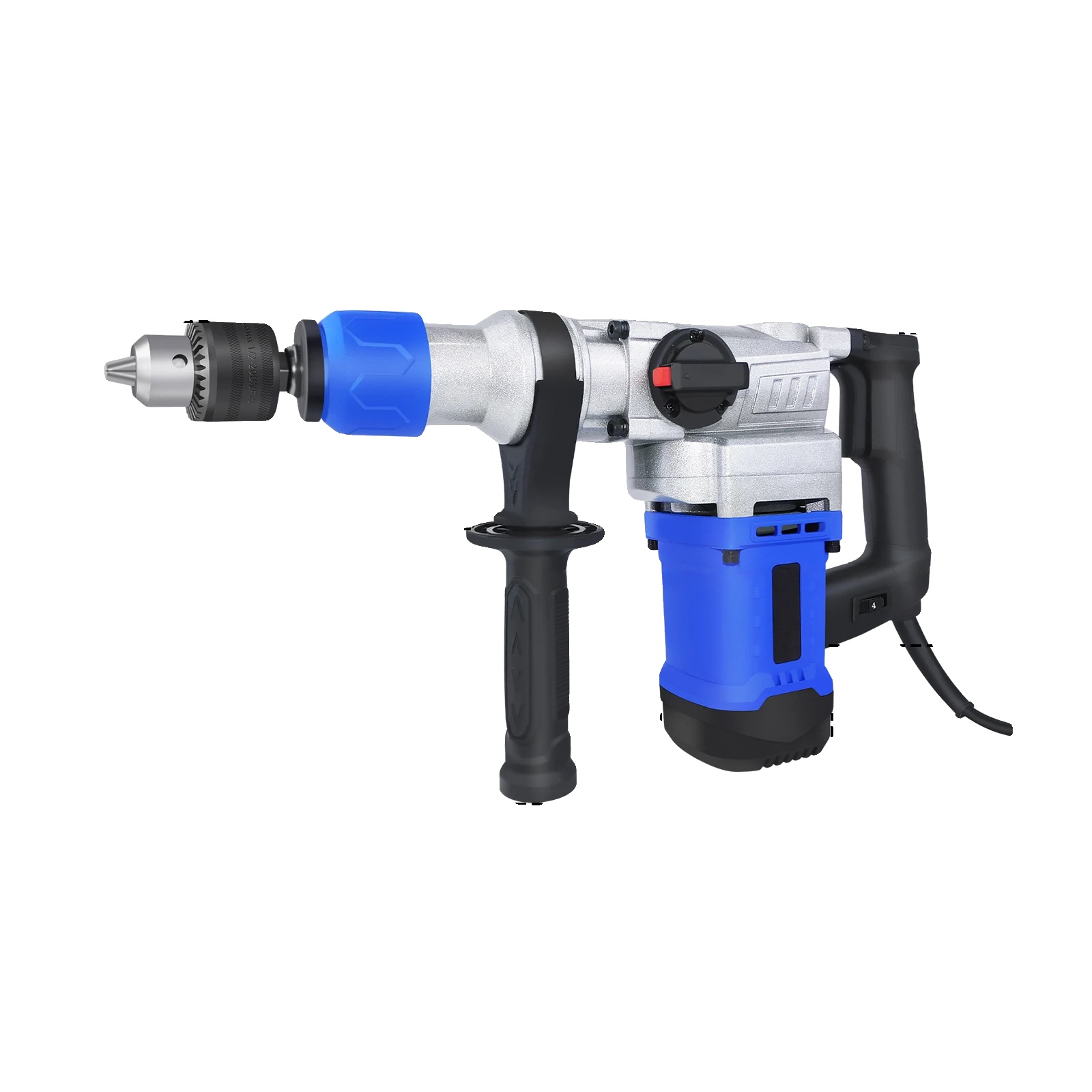 Elektrohammerbohrer, 3 Funktionsmodi, 1800 Watt Leistung, Blau