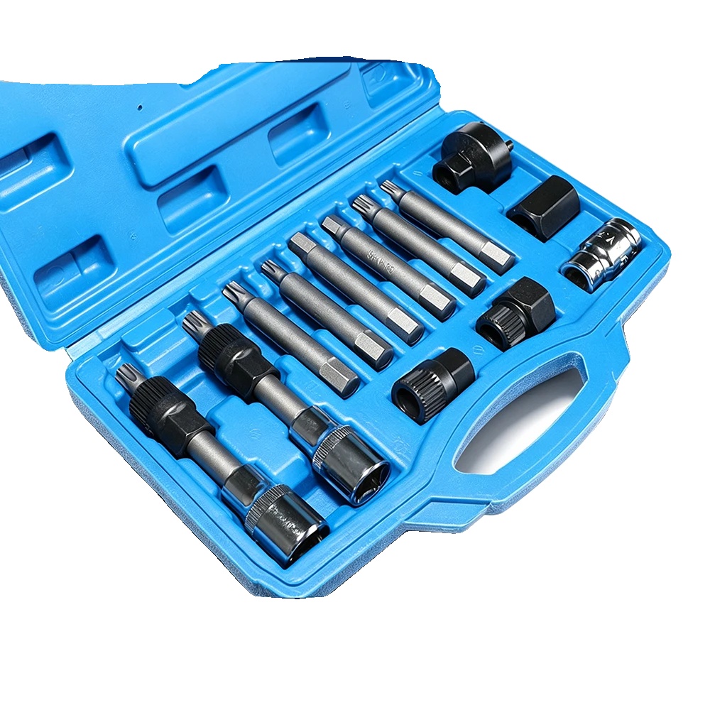 Riemenscheiben-abzieher-werkzeugset, Chrom-vanadium-stahl, 1/2 Zoll Antrieb, 33 Zähne, 13 Teile/set, Kompatibel Mit Mehreren Automarken