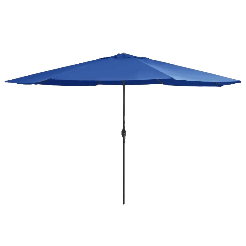 Gartenparasol, Metallkonstruktion, Einfache Montage, Blau