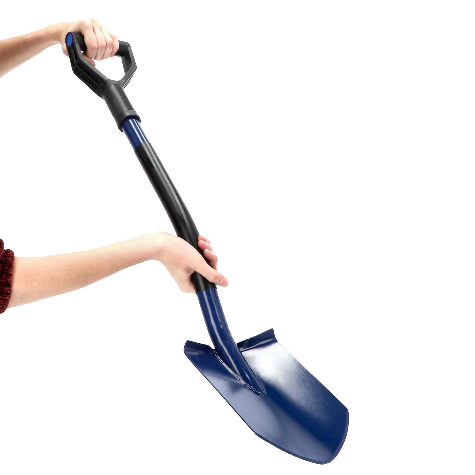 Schneeschaufel, Stahlkonstruktion, 86 Cm Länge, Leichtes Design, Ergonomischer Griff, Vielseitige Verwendung