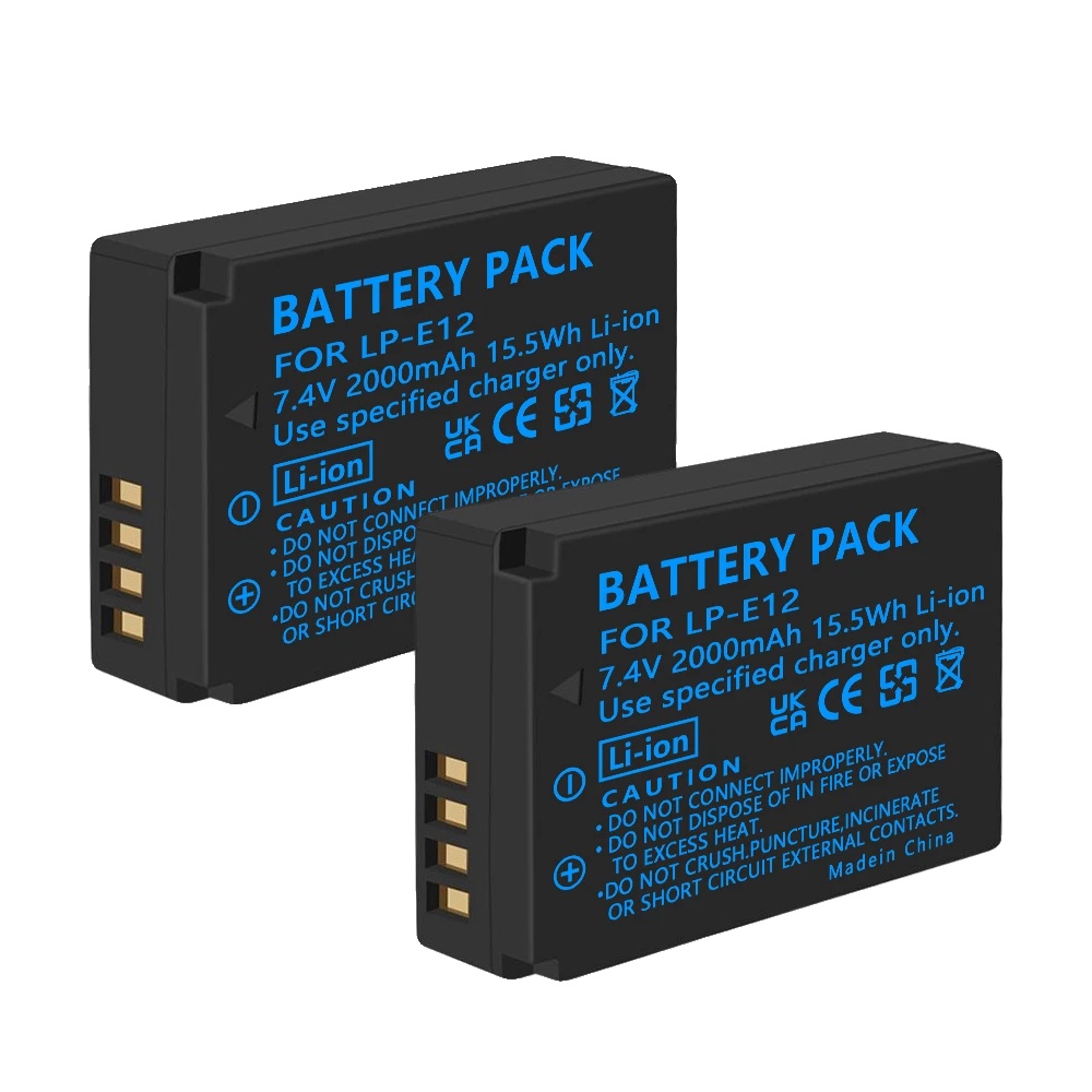 Wiederaufladbare Batterie, Lcd-dual-ladegerät, Schnellladung, 2 Stück Batterie