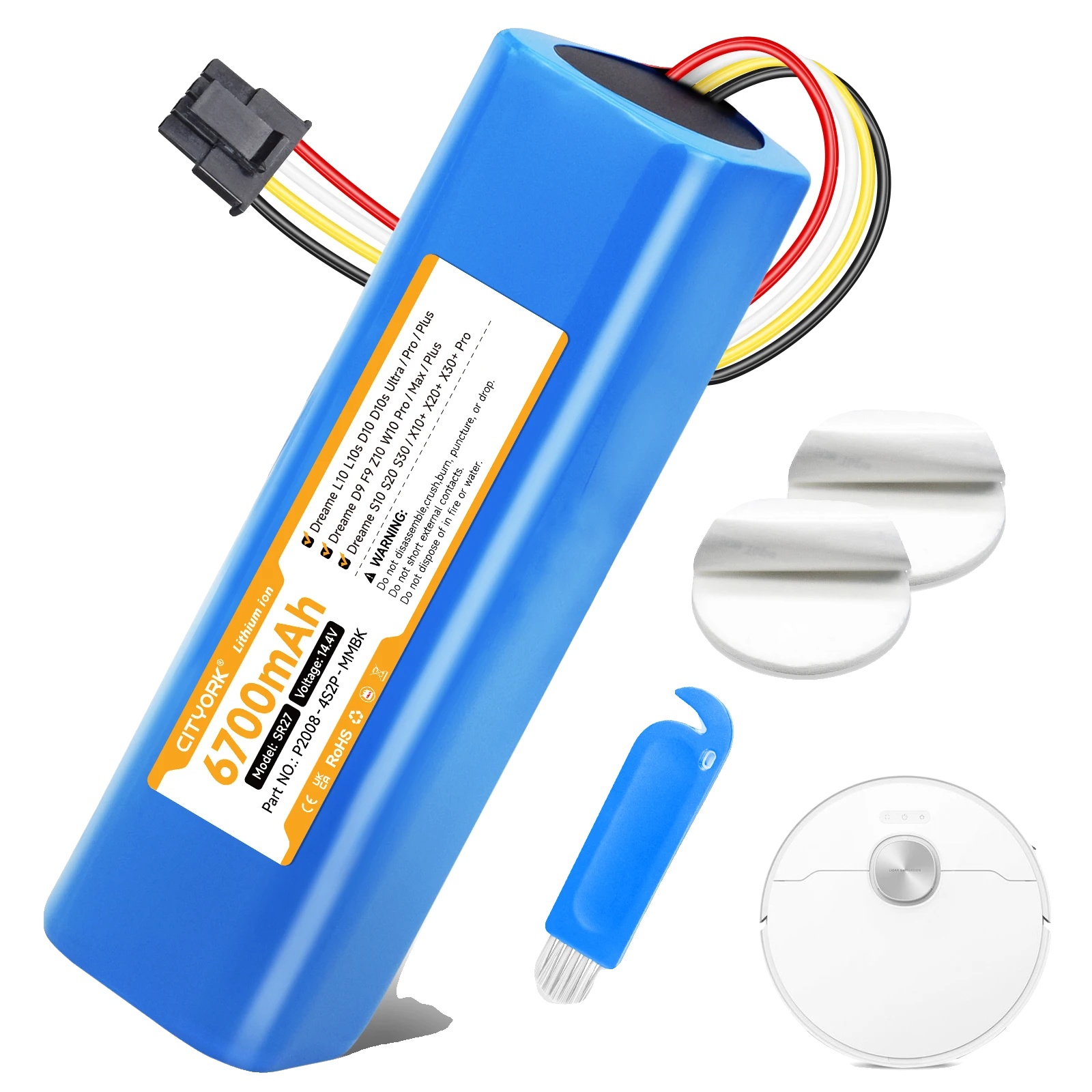 Ersatzbatterie, 6700mah Kapazität, Kompatibel Mit Mehreren Modellen, 1pc Batterie