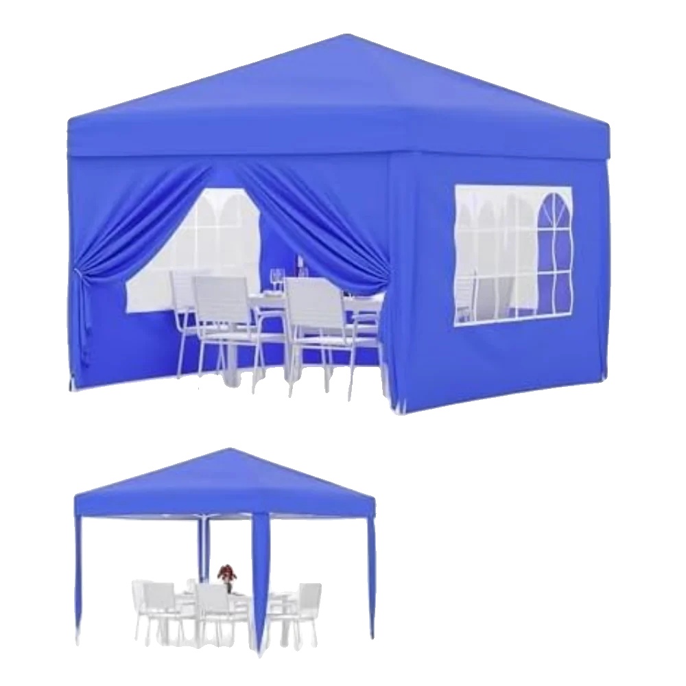 Pop-up Pavillon, Wasserdichtes Dach, Uv-schutz, Blau