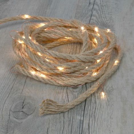 Dekorative Lichterkette Für Kleine Gartenhöfe, 1,8 M, 20 Lichter, 3 Batterien