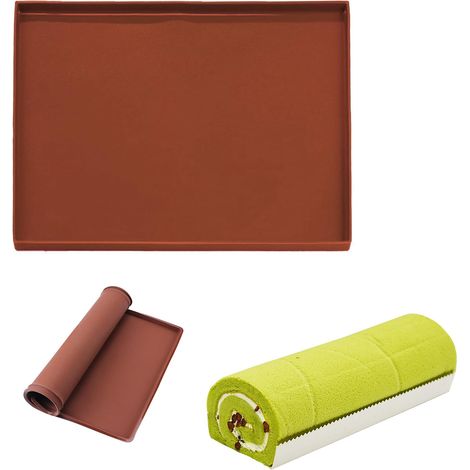 Genoa Silikonfliese 30x40x1cm Für Fahrbare Kochfelder - Flexibel Und Repositionierbar (braun)