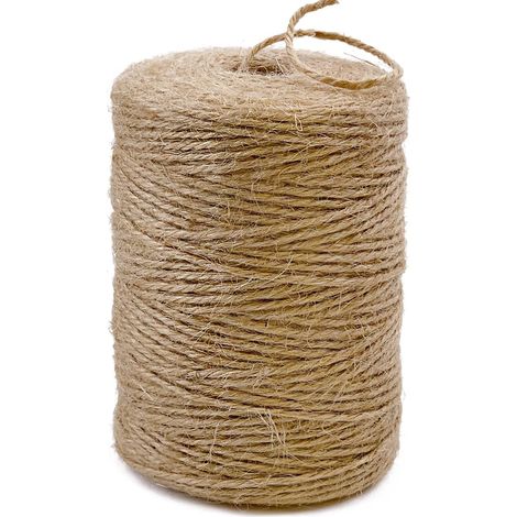 Juteseil - Naturjuteseil - 180 Meter, Ideal Für Bastelarbeiten, Geschenkverpackungen, Gartenarbeit, Häkelarbeiten Und Webdekorationen (braun, 2 Mm X 200 Meter)