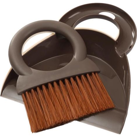 Kehrset Mit Kehrschaufel Und Bürste – Kleiner Besen – Mini-besen – Kehrschaufel + Weiche Bürste – Weich Und Effektiv – Leicht – Für Tastatur, Schreibtisch Und Elektronische Geräte – 20,5 X 18,3 X 4,8