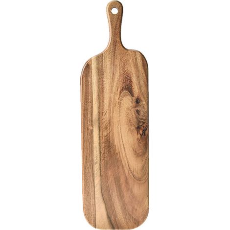 Kleines Schneidebrett Aus Akazienholz Mit Griff, Längliches Wurst- Und Käsebrett, Servierbrett Zum Kochen, Für Fleisch, Pizza, Käse, Brot, Gemüse Und Obst.