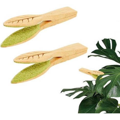 Laubreinigungsbürsten, Laubreinigungszangen, Pflanzensauger Mit Bambusgriff Und Mikrofasertuch, Laubsauger