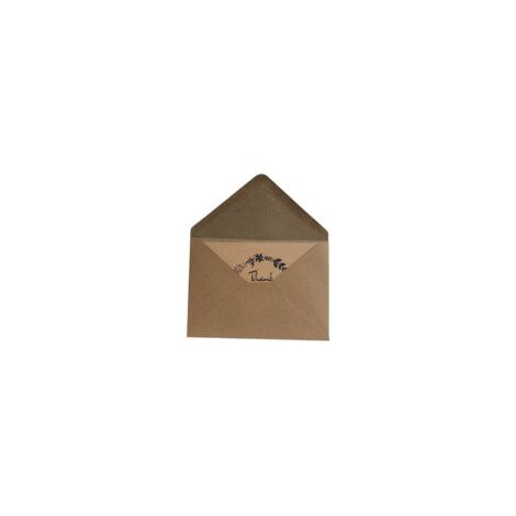 Packung Mit 100 Braunen Kraftpapierumschlägen, 162 × 114 Mm, Vintage-stil