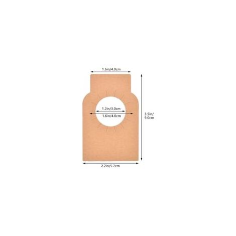 Packung Mit 200 Kraftpapieretiketten Für Weinflaschen, Flaschenhalter, Champagner, Getränke, Braun