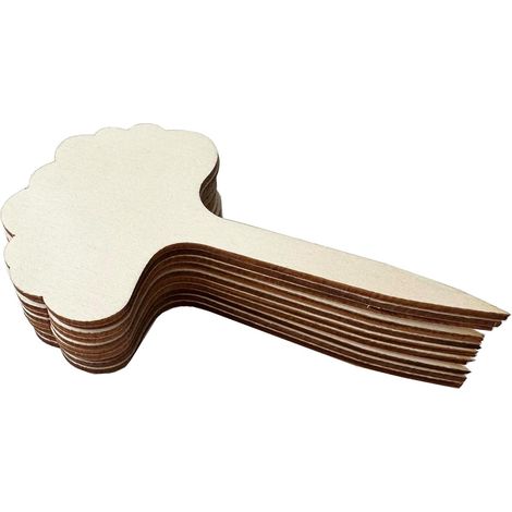Pflanzetiketten Aus Holz – Set Mit 30 Wolkenförmigen Etiketten, Ideal Zum Beschriften Von Sämlingen, Gartenbeeten Und Jungen Gemüsepflanzen (abmessungen: 2,36 × 4 Zoll)