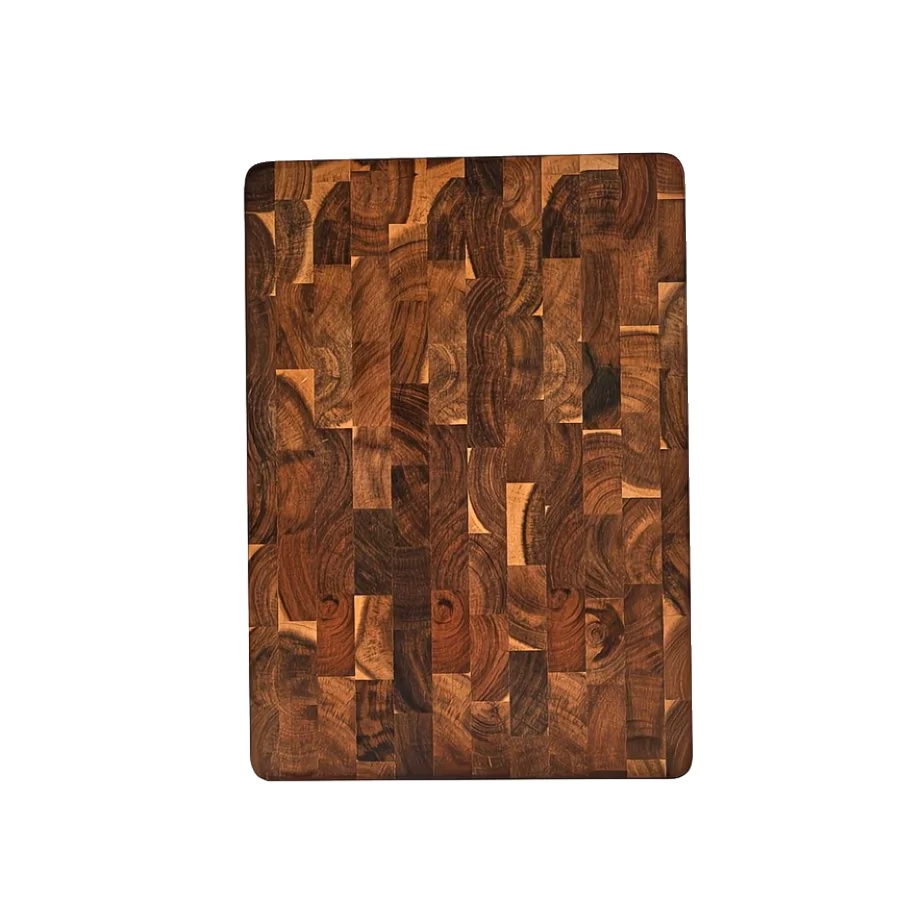Schneidebrett, Premium End-grain Holz, Wendbares Design, 36x24x2.5cm