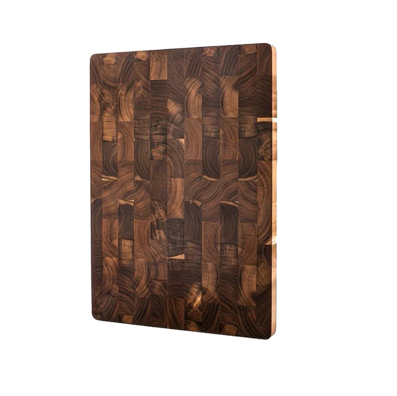 Schneidebrett, Premium End-grain Holz, Wendbares Design, 42x30x2.5cm