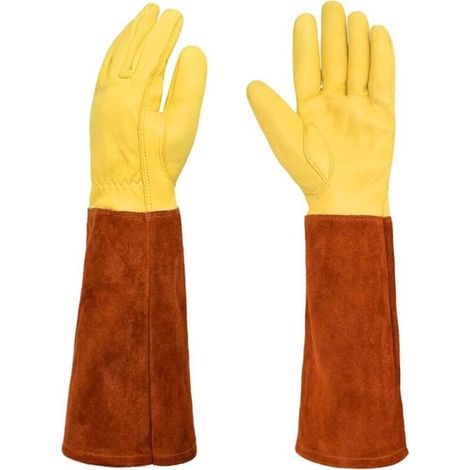 Schnitt- Und Durchstichfeste Gartenhandschuhe Für Garten- Und Hausarbeiten (m Braun)