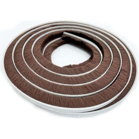 Selbstklebendes, Winddichtes Dichtungsband Für Schiebefenster Und Türrahmen, 9 X 15 Mm, 5 Meter, Braun.