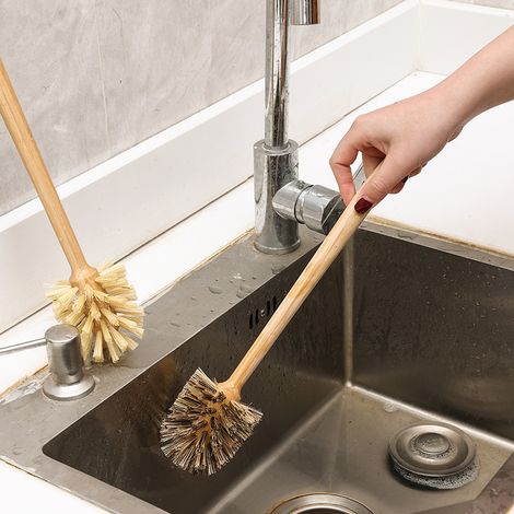 Set Aus Zwei Antibakteriellen, Hygienischen Toilettenbürsten – Toilettenbürste Mit Langem Griff (8 X 35 Cm) (holz)