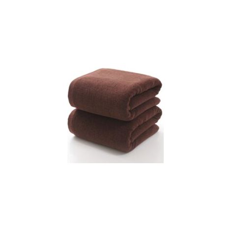 Set Mit 2 Dicken Und Kuscheligen, Kaffeefarbenen Badetüchern Aus Reiner Baumwolle – 70 × 140 Cm