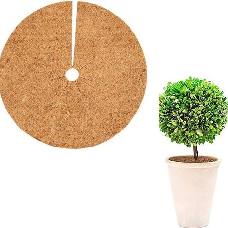 Set Mit 4 Kokosfaser-mulchringen – 20 Cm Kokosmatte – Geeignet Für Bäume – Natürliche Schutzmatte – Geeignet Für Bäume Und Pflanzen Im Innen- Und Außenbereich