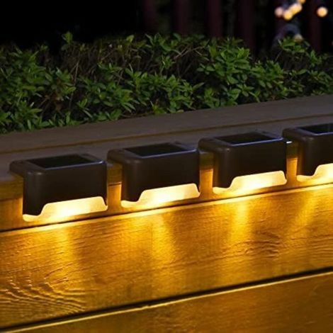 Solar-terrassenleuchten – Geeignet Für Außentreppen, Stufen, Zäune, Innenhöfe, Terrassen Und Gehwege – 16 Stück (warmweiß)