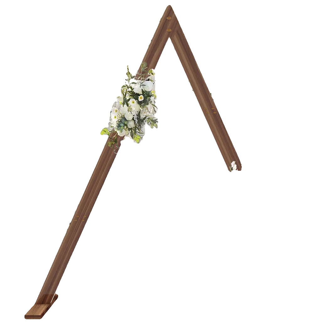 Holzbogen, Rustikales Design, Einfache Montage, Braun, Xxl