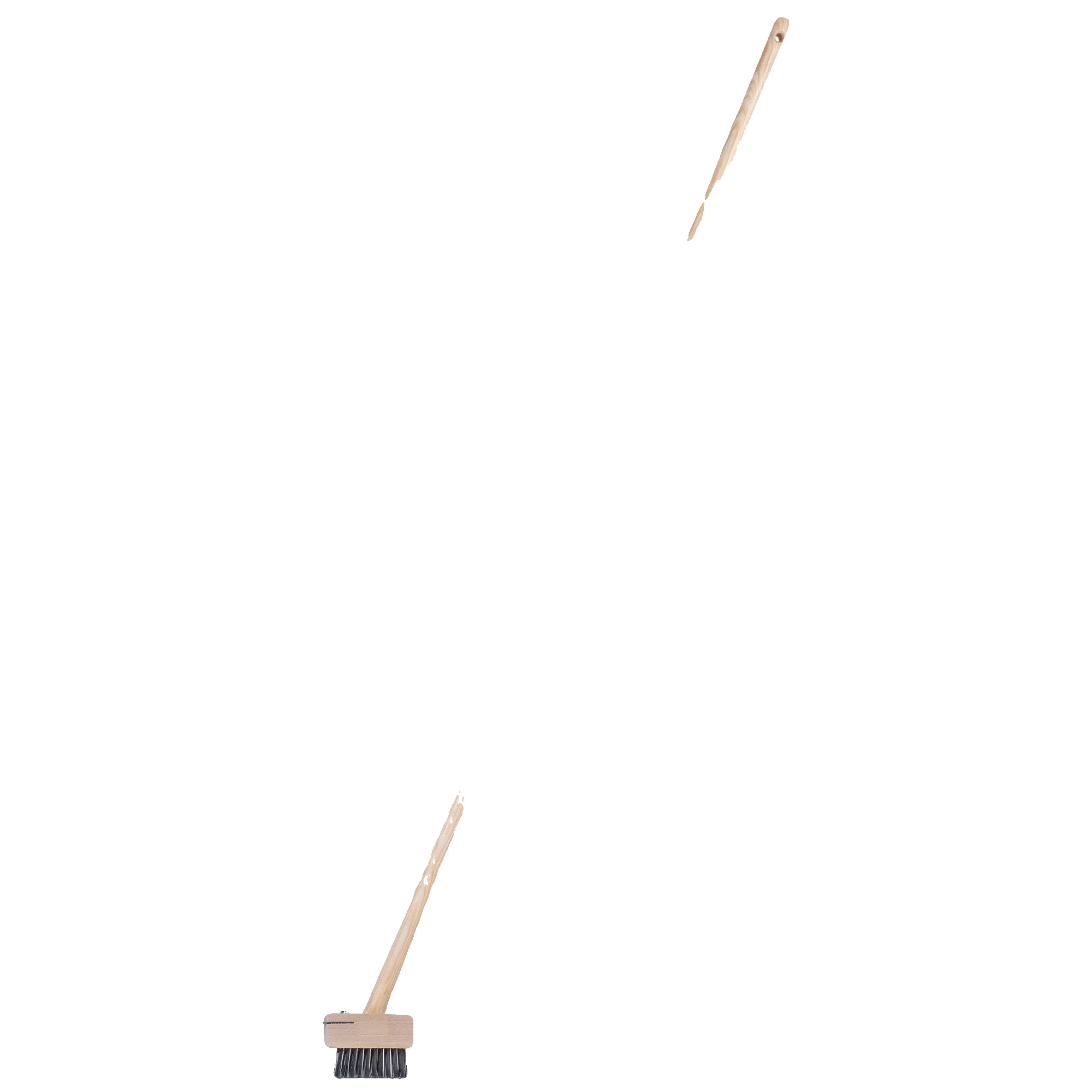 Reinigungsbürste, Holzgriff, 135 Cm Länge, Geeignet Für Pflastersteine, Langlebige Borsten, Effektive Unkrautentfernung