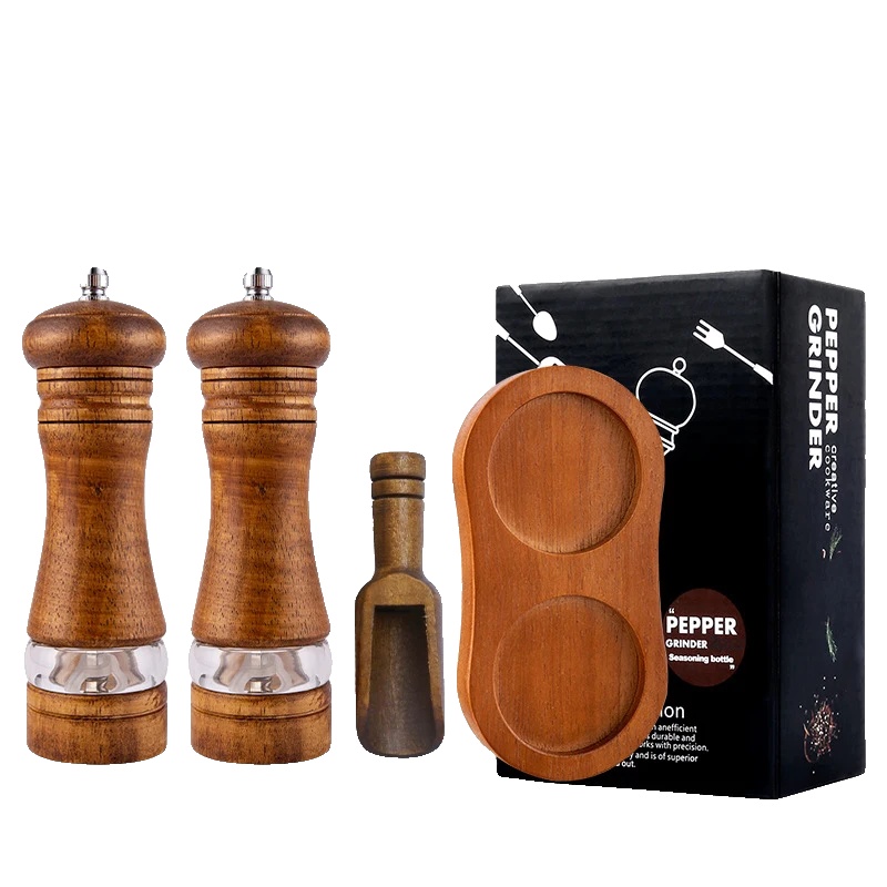 Manuelle Pfeffermühle, Umweltfreundliche Materialien, Keramikkern, 4pcs
