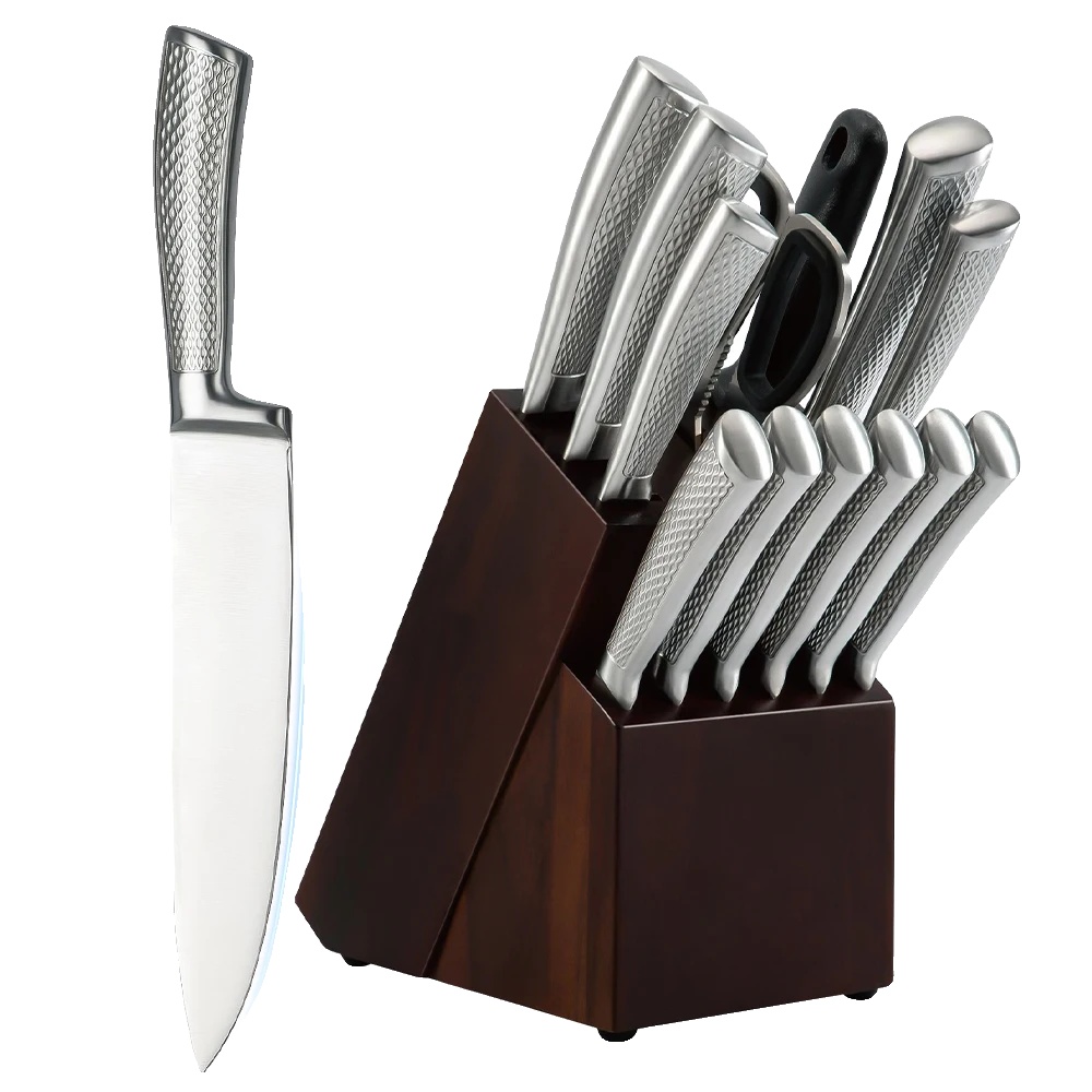 Küchenmesser Set, Klingen Aus Hochlegiertem Stahl, Ergonomisches Design, Klar