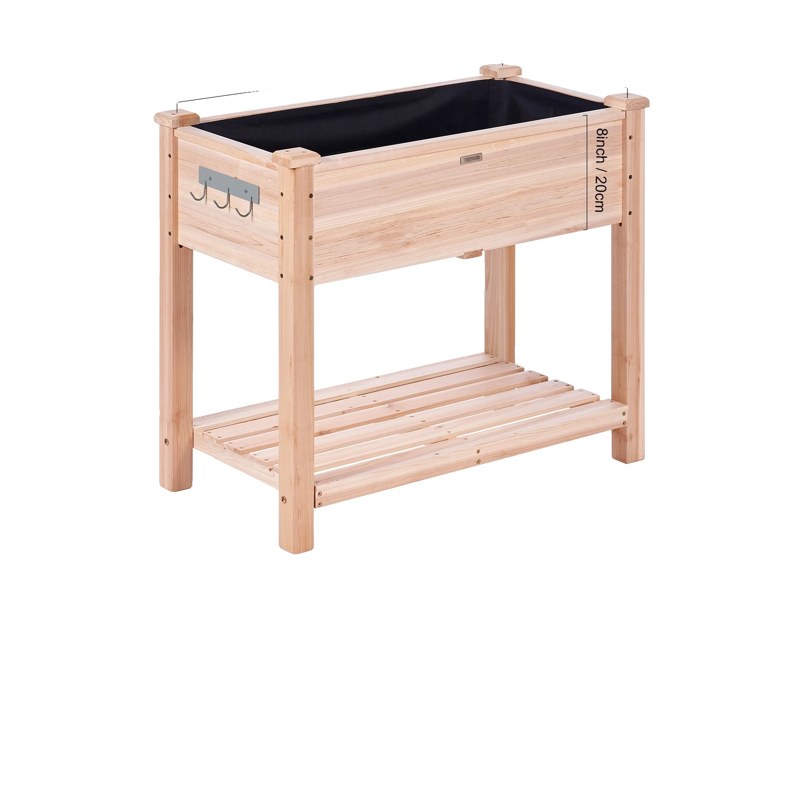 Gartenbeet Pflanzkasten, Erhöhtes Design, Robuste Holzbauweise, Typ A