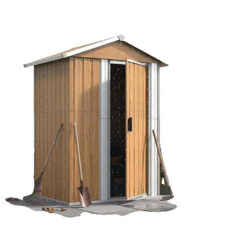 Gartenhaus, Verzinkter Stahl, Schiebetürdesign, 126 X 97,5 X 177 Cm