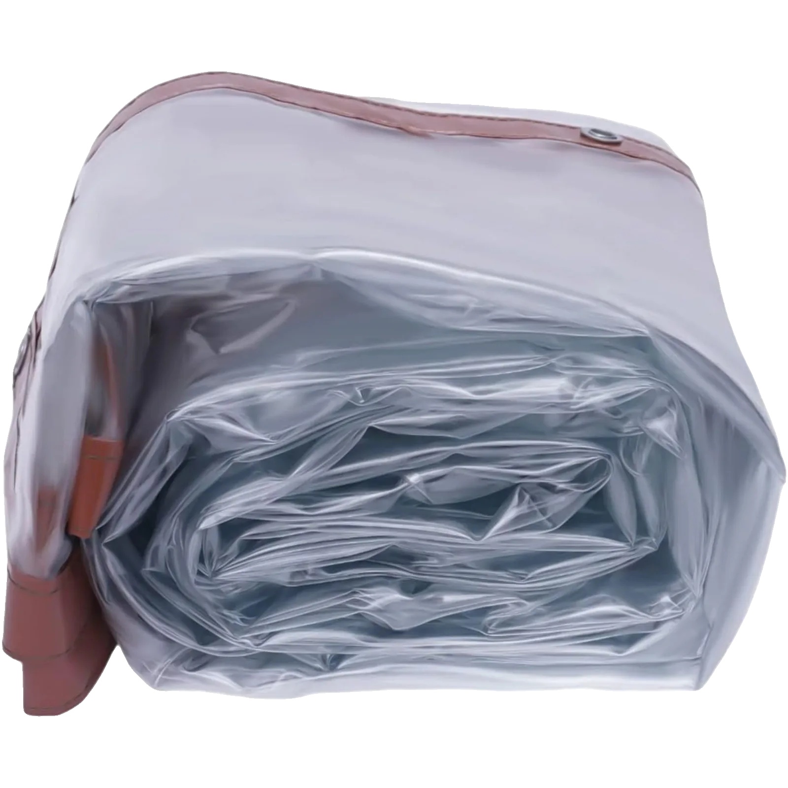 Wasserdichte Vorhang, Pvc-kunststoff, 0,5 Mm Dicke, 2,4 M X 6,1 M Abmessungen, Hydrostatischer Druckwert 80 Cm, Braune Farbe