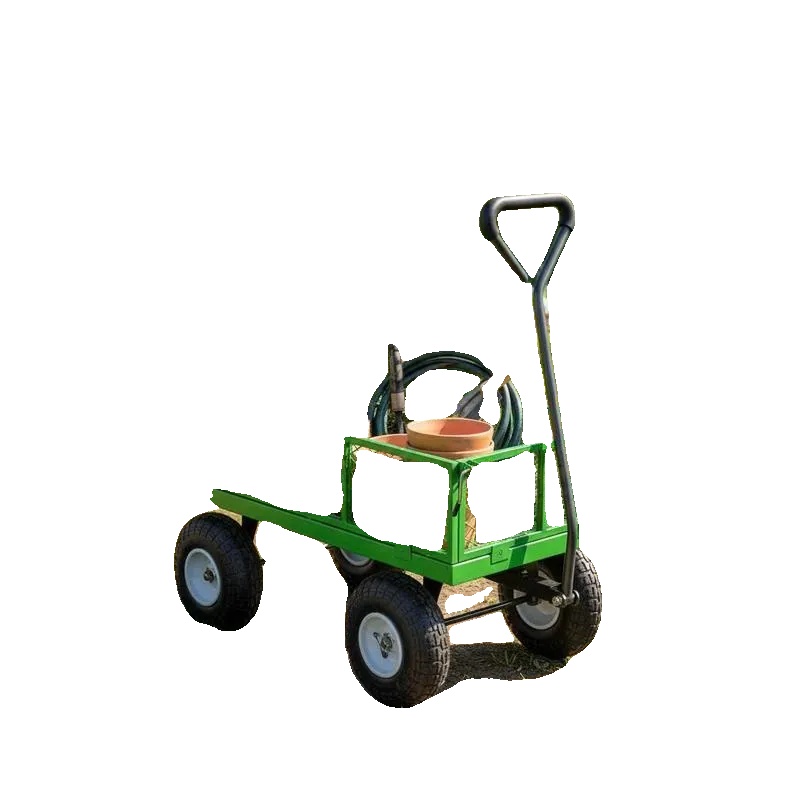 Handwagen, 300 Kg Tragfähigkeit, Robuste Metallkonstruktion, Braun