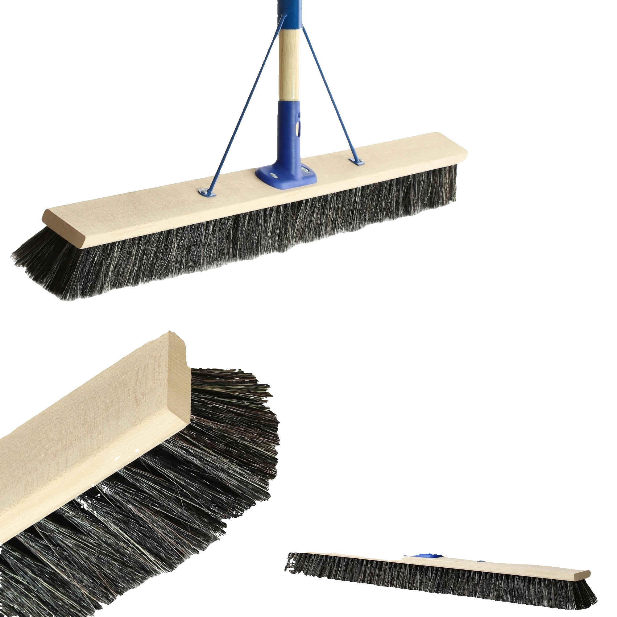 Kehrbesen, Höhe 160 Cm, Bürstenbreitenoptionen 80 Cm Und 100 Cm, Material Holz Und Mischborsten, Geeignet Für Verschiedene Oberflächenarten,