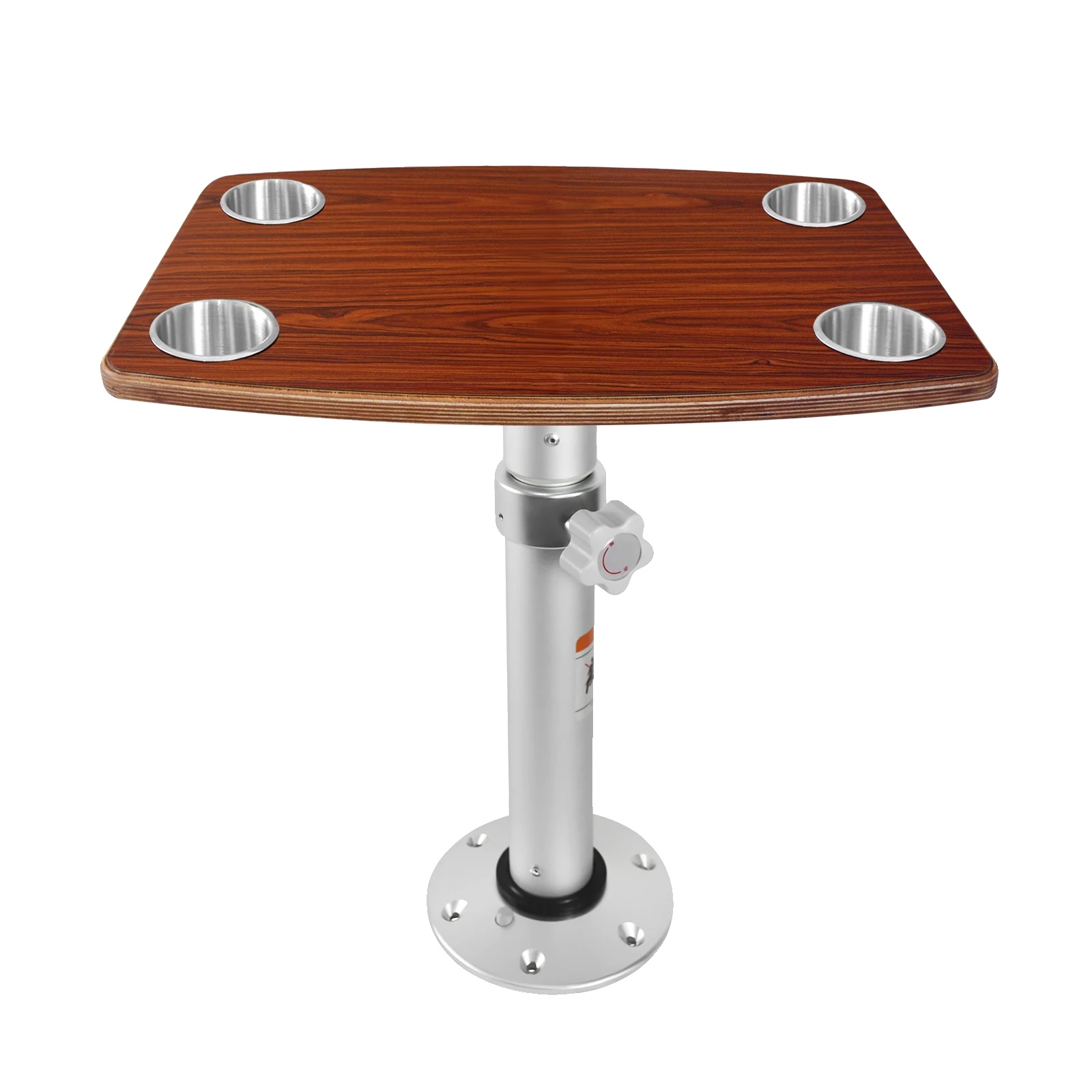 Verstellbarer Tisch, Marine-qualitätsmaterial, Eingebaute Becherhalter, Tischset