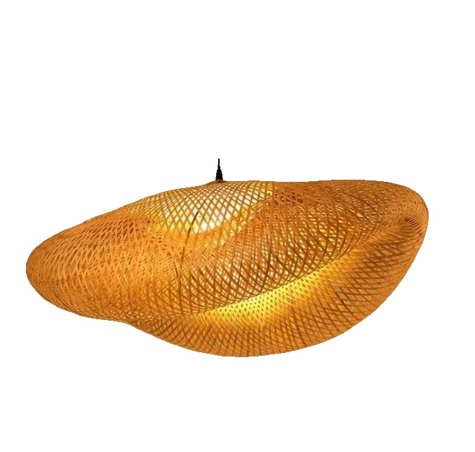 Pendelleuchte, Bambus- Und Holzdesign, Japanischer Stil, Keine Glühbirne, 80cm