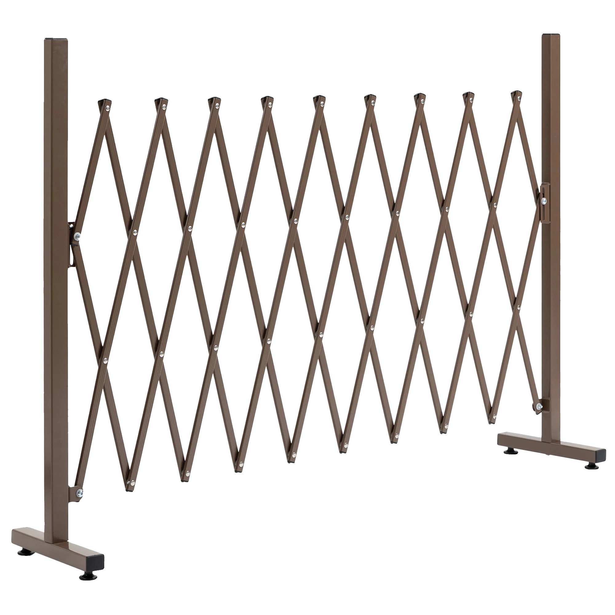 Garten-spalier, Ausziehbares Design, Vielseitig Für Innen- Und Außenbereich, Braun