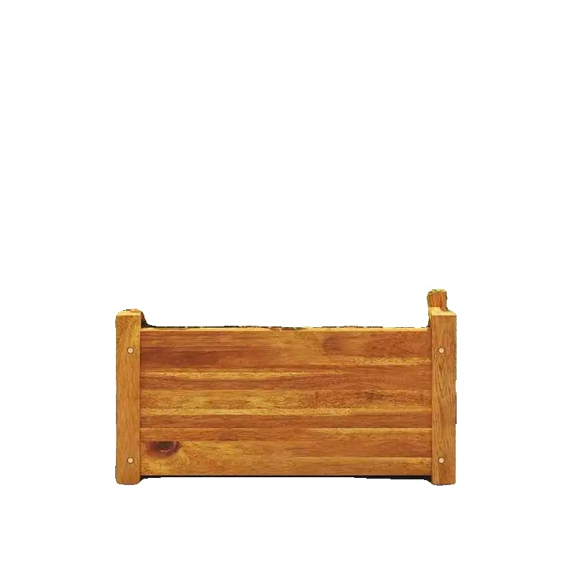 Hochbeet, Akazienholz, 50 X 25 X 25 Cm, Wetterfest, Geeignet Für Die Terrasse, Ideal Für Verschiedene Pflanzen
