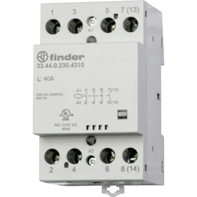 Finder 22.44.0.230.4410 Installationsschütz 4 Öffner 440 V/ac 1 St.