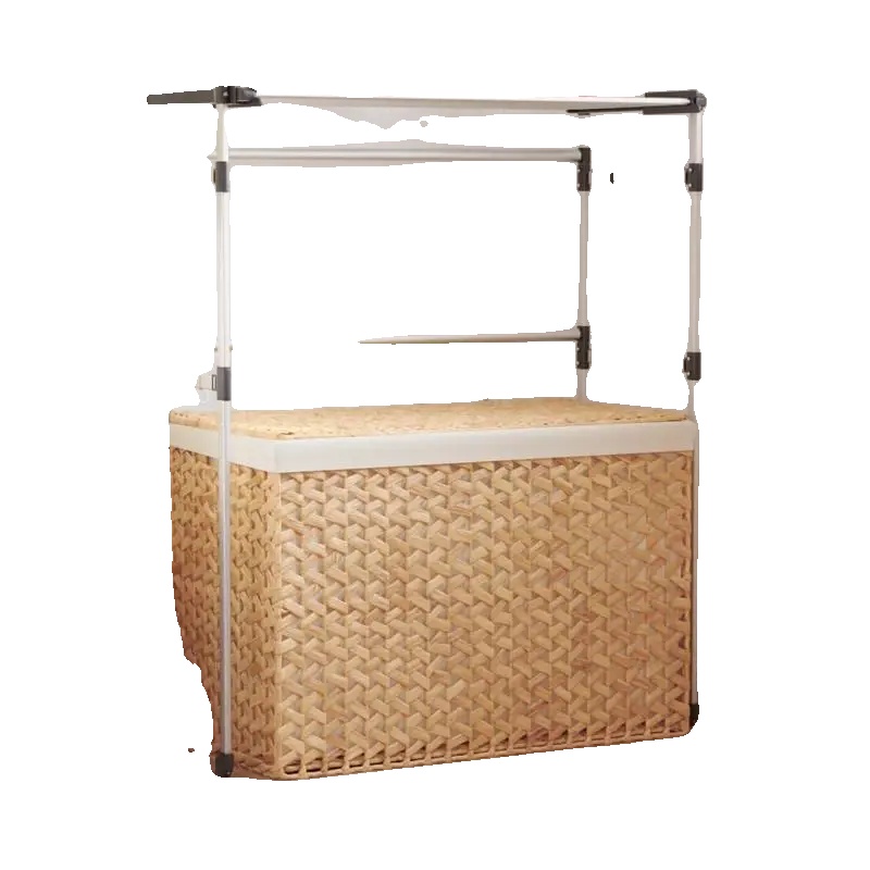 Wäschekorb, Umweltfreundliches Bambus, Stilvolles Handgewebtes Design, Braun