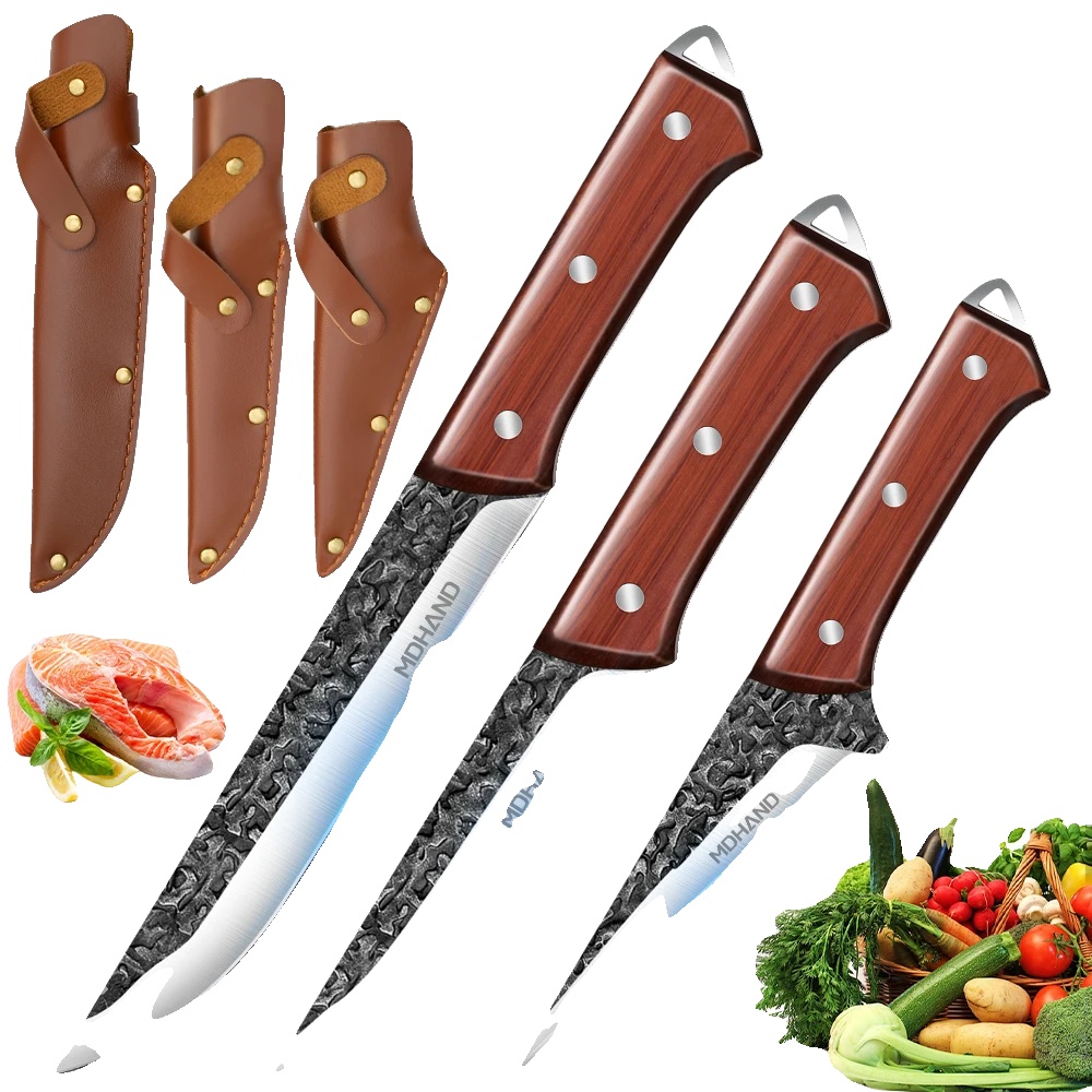 Ausbeinmesser, Edelstahl, Ergonomischer Griff, C