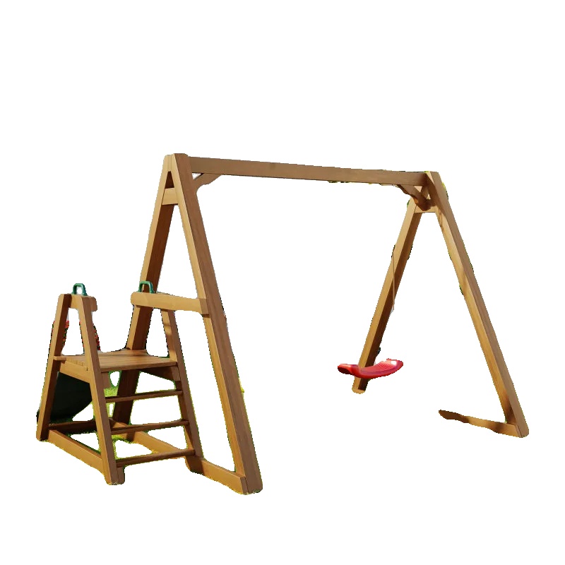 Schaukelset Für Kinder, Massivholz, 238,5 Cm Breite, 240 Cm Tiefe, 168,9 Cm Höhe, Tragfähigkeit 50 Kg