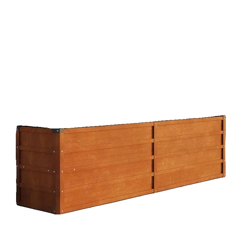 Hochbeet, Cortenstahl, 160 Cm Länge, 40 Cm Breite, 45 Cm Höhe, Wetterfest