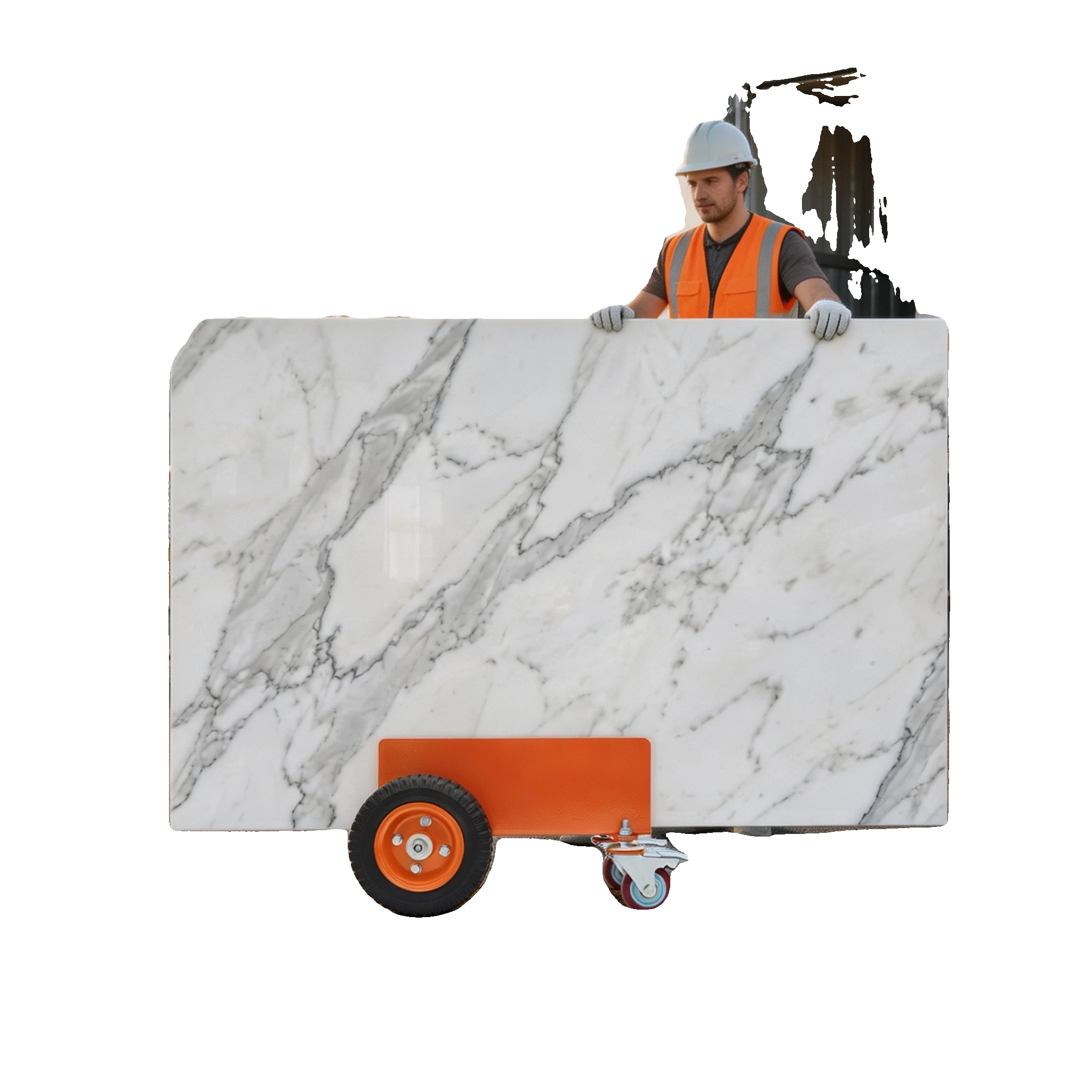 Paneelwagen, Legierter Stahl, 4531,525,5cm, 300kg Tragfähigkeit, 13,2kg Bruttogewicht, 4-rad-design